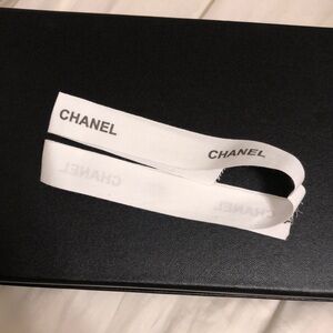 Chanel White Ribbon